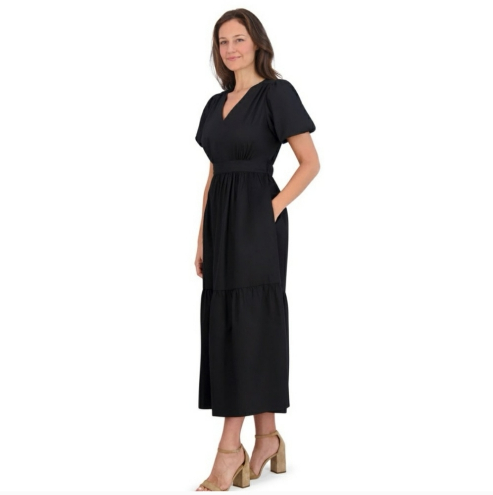 French Connection Black Midi Dress - Picture 4 of 7